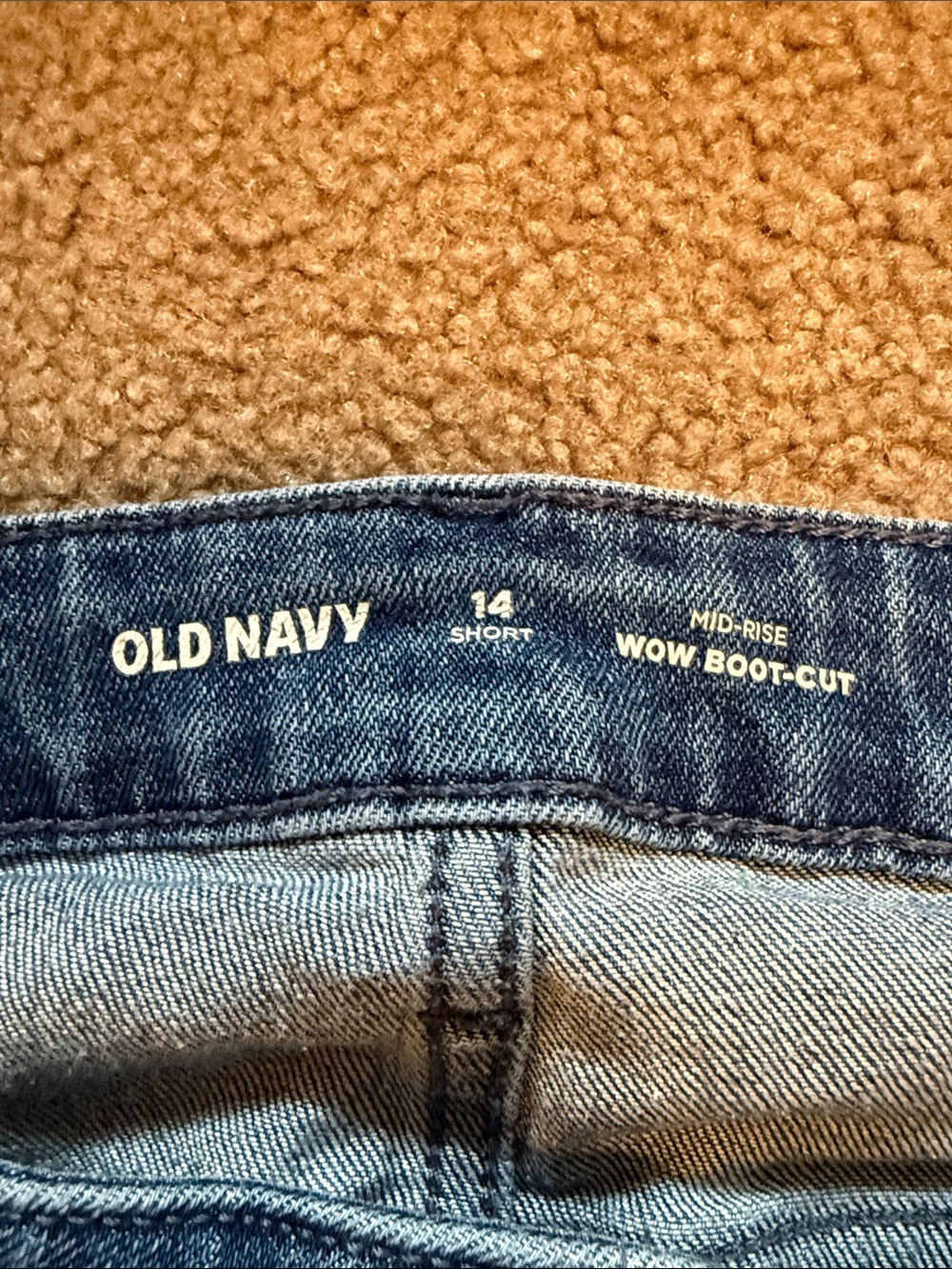 Old Navy Blue Flare Jeans - Women's Stretch Bootcut - Picture 2 of 7